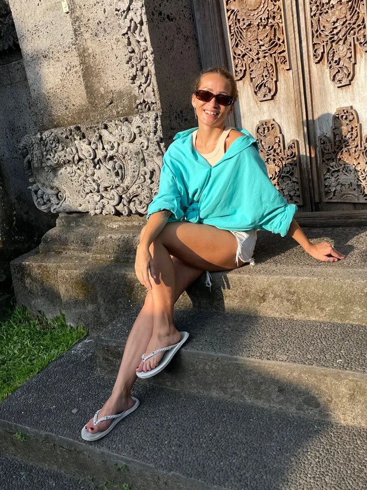 Pure linen oversize turquoise shirt / soft linen summer bikini cover up  maldi shirt / classy shirt comfy resort wear  / comfy women wear