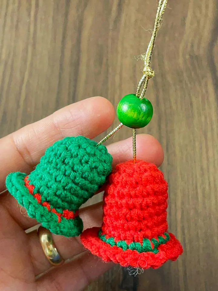 Mini Crochet Christmas Bells PDF Pattern, DIY Tiny Festive Ornaments, Handmade Small Bell Decorations, Holiday Tree Accent Crochet