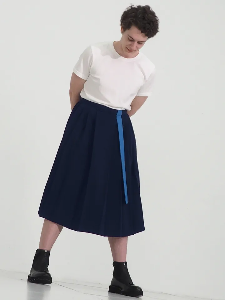 Men's Japanese style pleated skirt "So Boy"