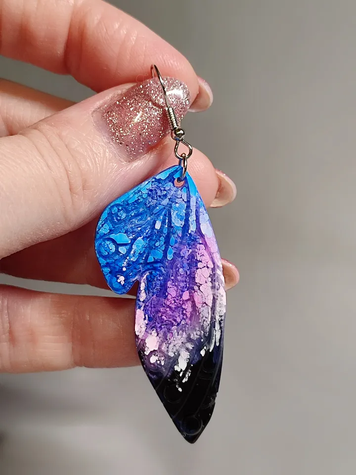 Butterfly wings earrings, butterfly earrings, unique jewelry
