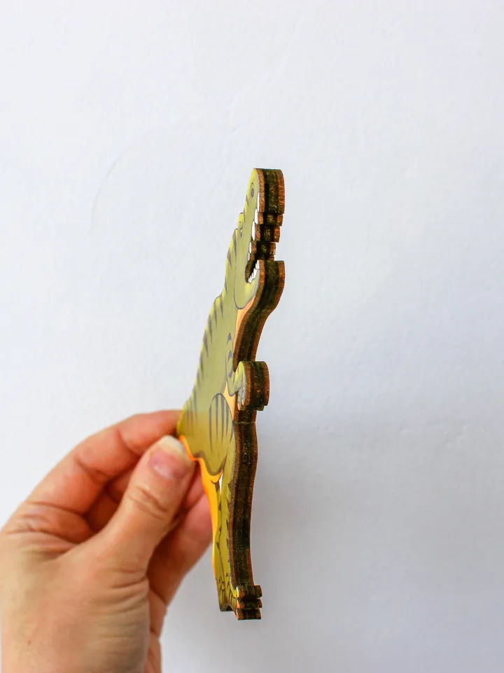Wooden dinosaur toy, Montessori toys for Toddler Age 2 3 4 5 year, activity toys
