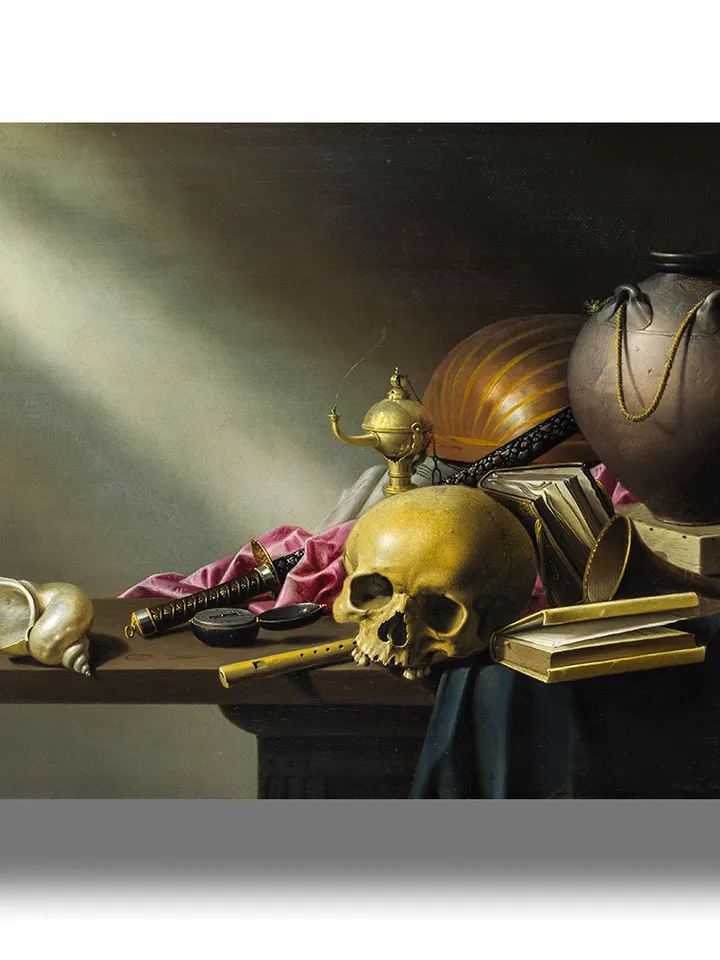 Still life an allegory of the Vanities.