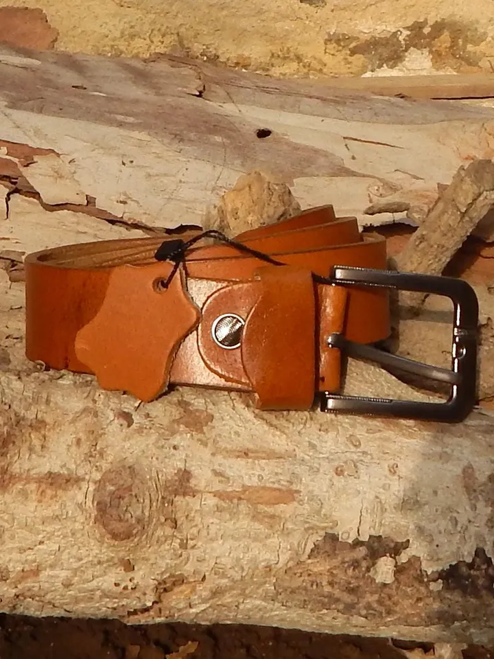 Men Western Genuine Full Grain Leather Belt Strap Handmade Cowboy Western Belt, Full Grain Leather Belt, Brown Leather Belt, Leather Belt.