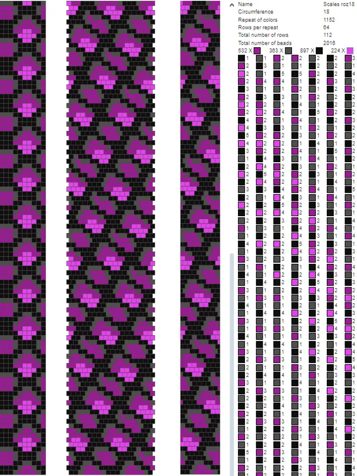 PDF Bead Crochet Pattern , Pattern for Necklace and Bracelet bead crochet