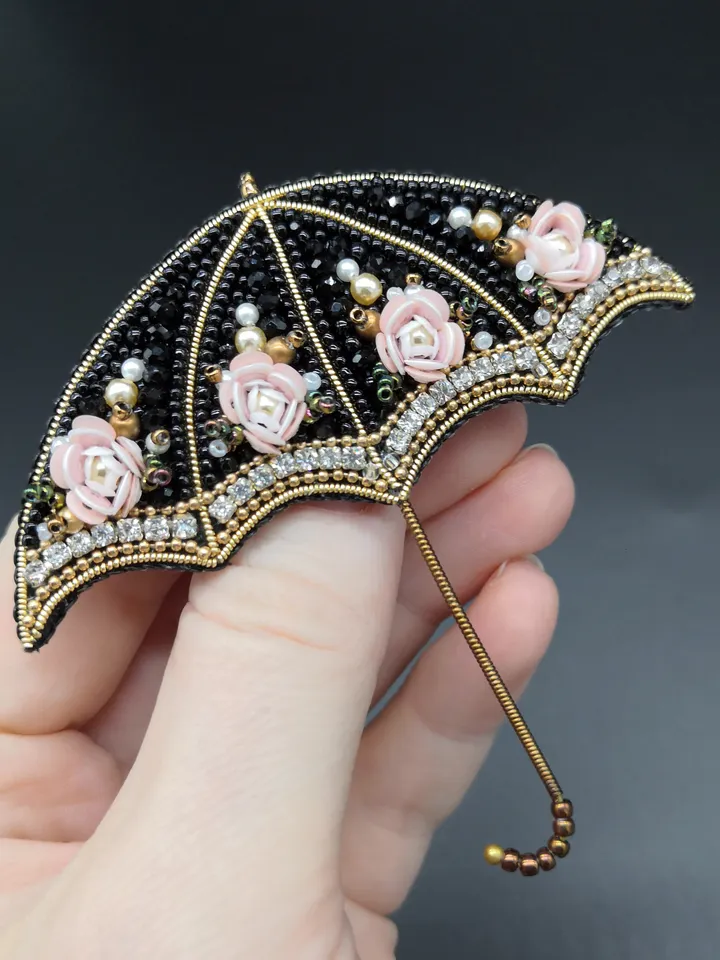 Umbrella Brooch