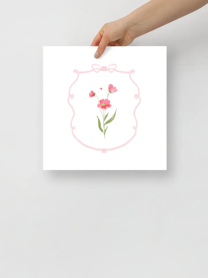 Set of 4 Pink Flowers Watercolor Painting, Vintage Botanical, Wildflower Wall Art, Colorful Floral, Blush Pink Floral, Trendy Artwork Print