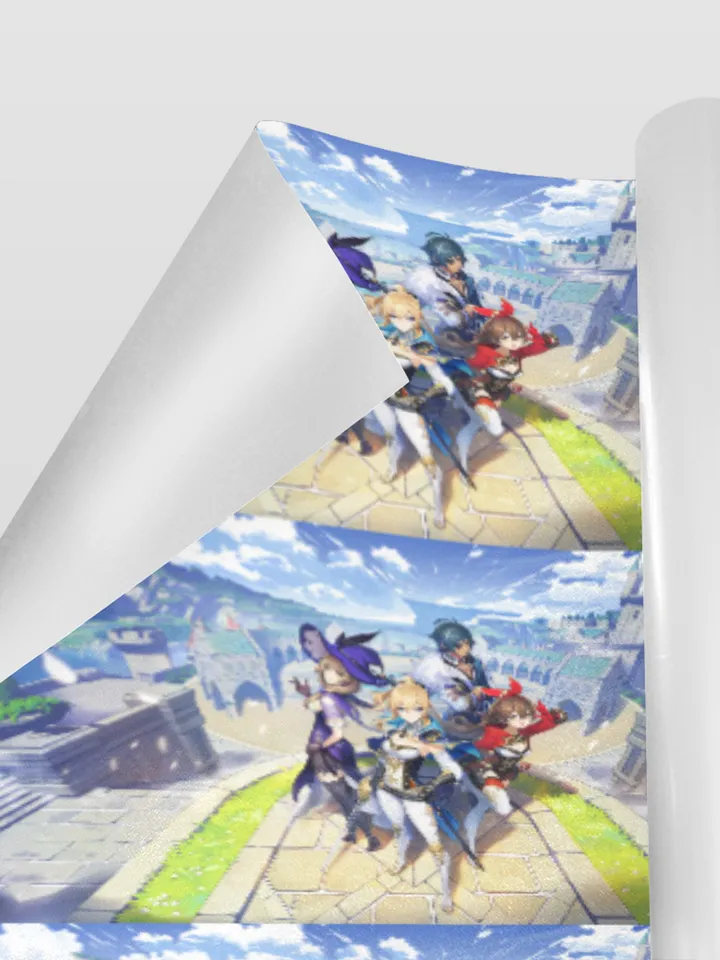 Genshin Impact Gift Wrapping Paper 58"x 23" (1 Roll)