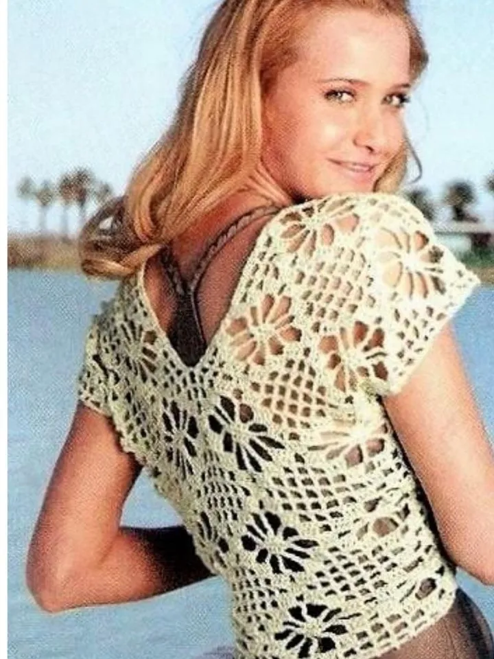 Crochet top patterns , cover up crochet, bolero women pattern PDF