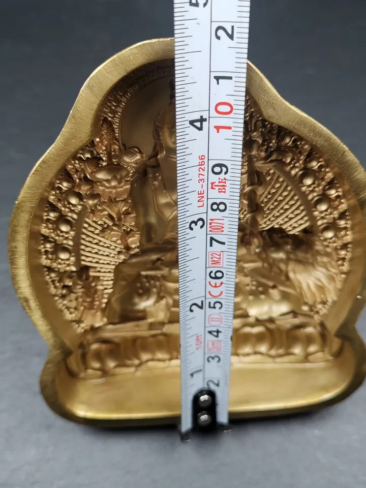 Simhanada Avakokitesvara Tsa Tsa Mold, Seng Ge Dra Chenrezig,Gandhanra Handmade Tibetan Buddha Statue Mould,the Lion's Roar,12 × 10cm
