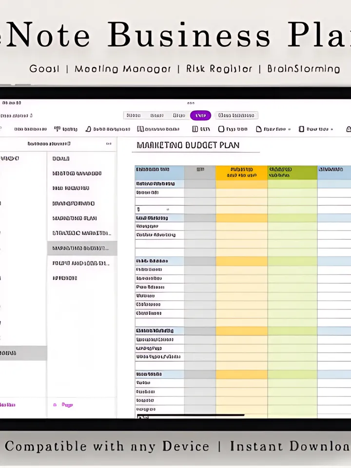Onenote Business Planner,Digital Planner
