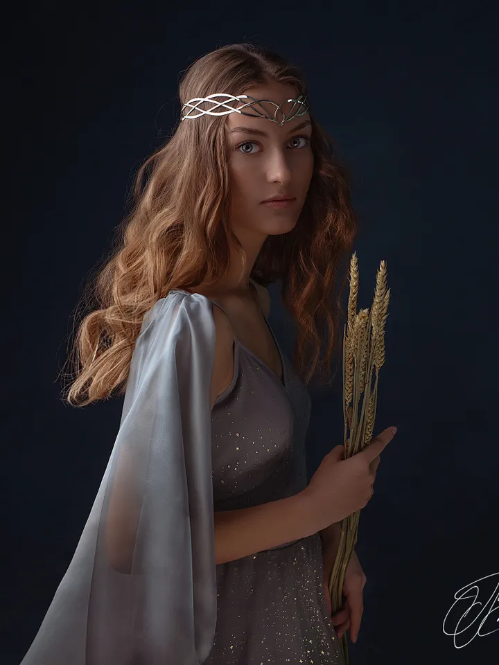 Fantasy diadem jewelry Tiara Elven Crown bridal hair vine Wedding Headpiece bridal headband fantasy fairy Tiara Rosella