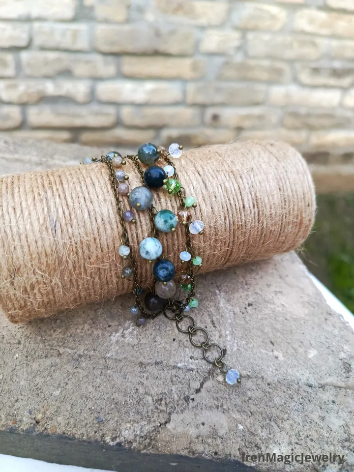 Handmade Bracelet with Indian Agate