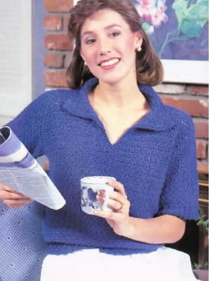Top crochet pattern, polo crochet, shirt crochet pattern pdf instant download