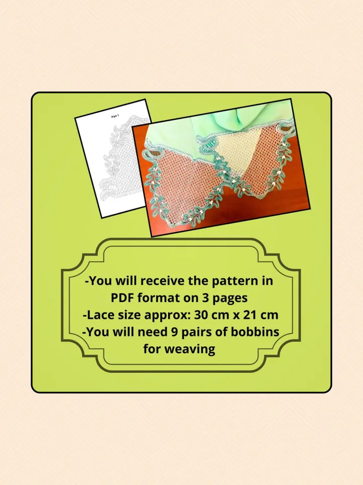 5 Patterns Lace Bobbins. Lace style.