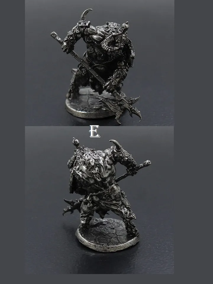 Tauren tribe, tin miniatures, tabletop wargaming fantasy miniature figures.