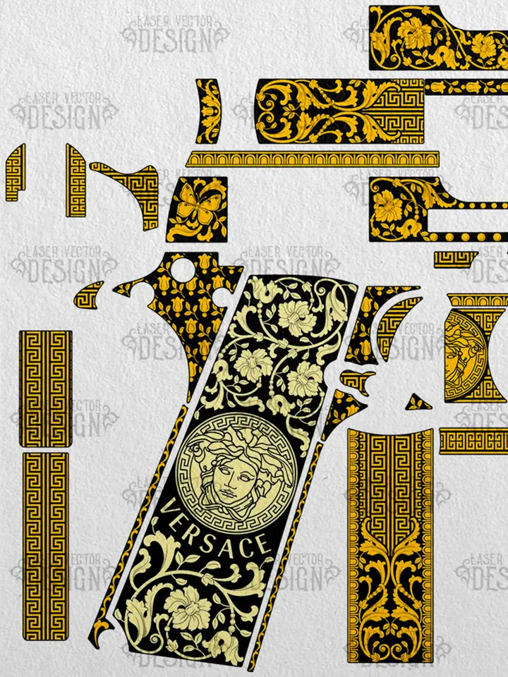 VECTOR DESIGN Colt 1911 government Versace scrollwork
