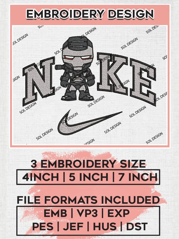 Ni.kee Baby War Machine Embroidery Designs, Iron Man Embroidery Files, Superhero Machine Embroidery Designs, Movie Characters Logo, Marvel Machine Embroidery Design, Digital Download