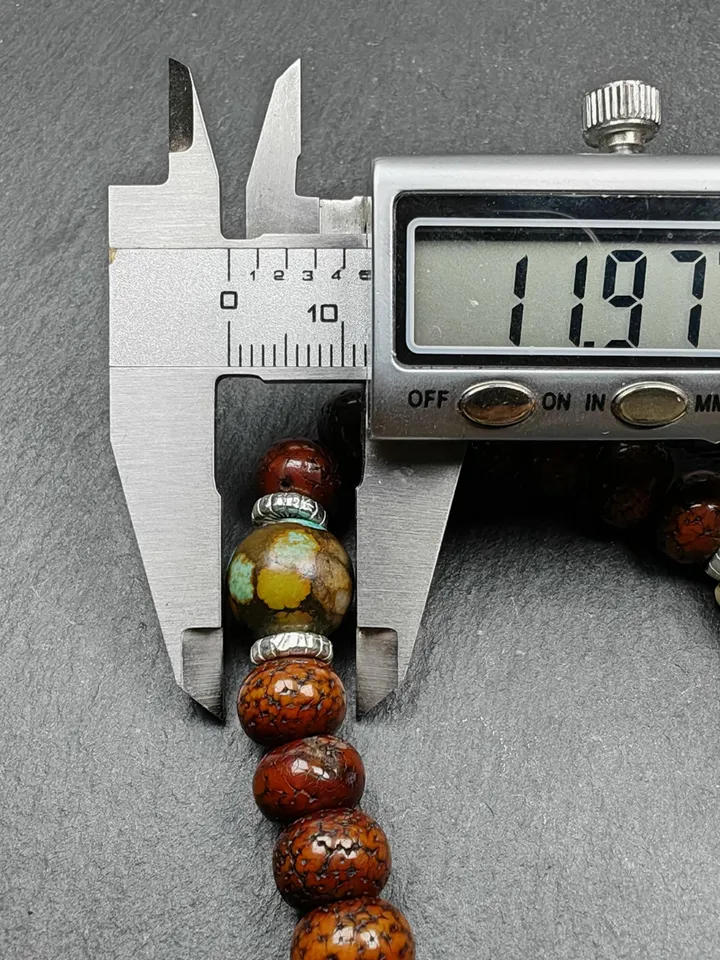 Gandhanra Authentic Tibetan Handhold Wrist Mala - 10mm Old Lotus Seed Beads Bracelet - Best Portable Buddhist Prayer Beads for Meditation