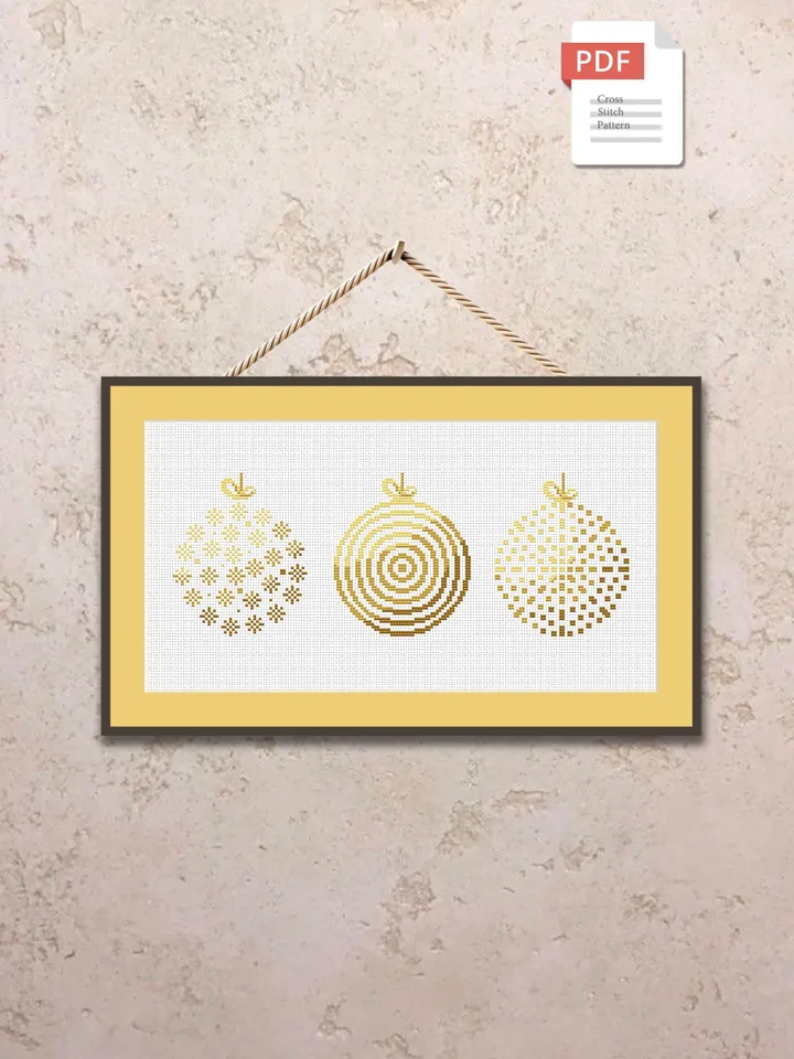 Set of Christmas Toys Cross Stitch Pattern, Christmas Cross Stitch Pattern, Christmas Pattern, Christmas Gift, Christmas Decor #hld033