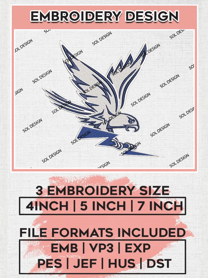 Air Force Falcons Embroidery Designs, NCAA Logo Embroidery Files, NCAA Air Force Falcons Logo, NCAA Embroidery Designs, Machine Embroidery Designs, Digital Download