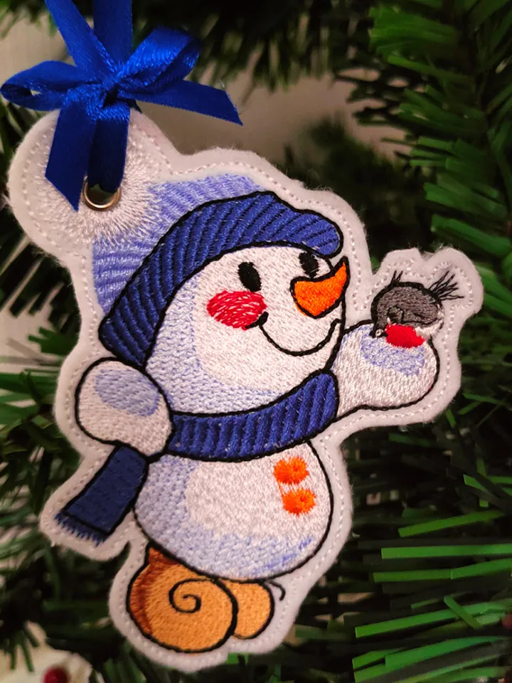 Set: Snow Maiden, Snowman and bullfinches? machine embroidery designs