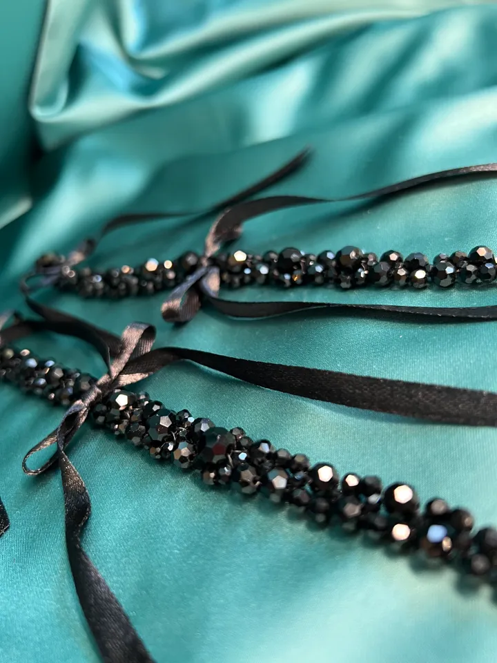 XL Ribbon Drip Crystal Earrings