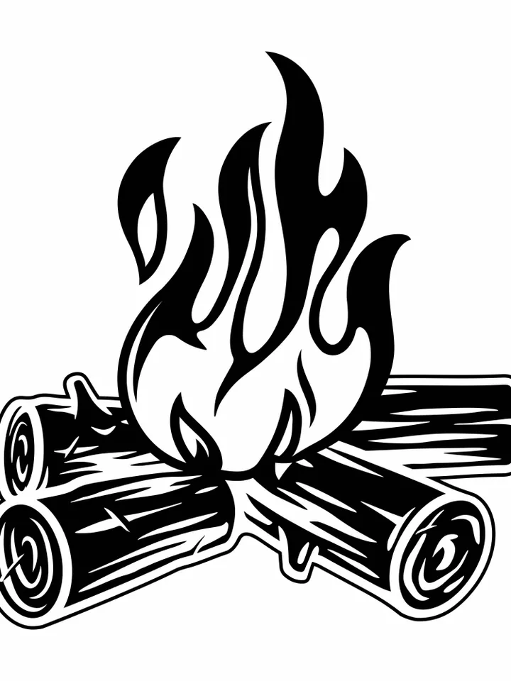 Campfire Svg, Campfire Cricut, Flames Svg, Camping Svg, Outdoor Campfire Svg, Camping Crew Svg, Bonfire SVG, Flame svg