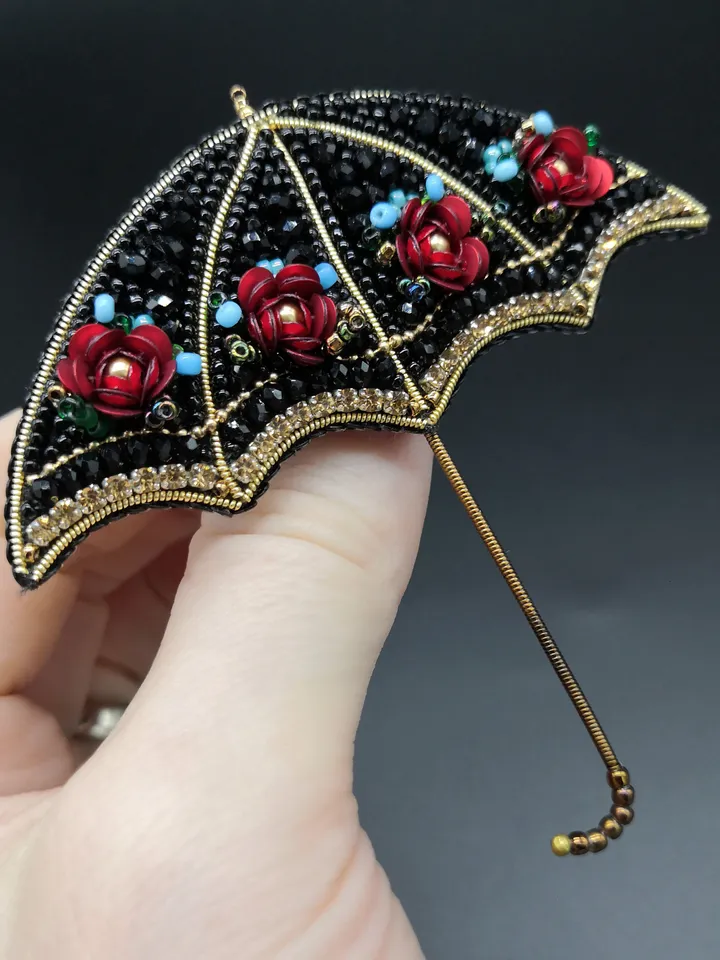 Umbrella Brooch