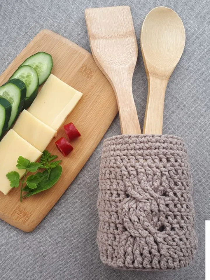 CROCHET PATTERN Jar Cozy Crochet Pattern pdf Jar Cover DIY tutorial Crochet Cozy Pattern Digital Crochet gift Crochet kitchen decor pattern