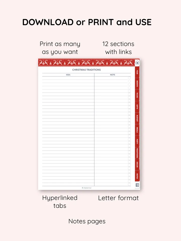 Christmas holiday journal. Christmas budget planner. Holiday binder. Event planner. Holiday planner. Christmas planning