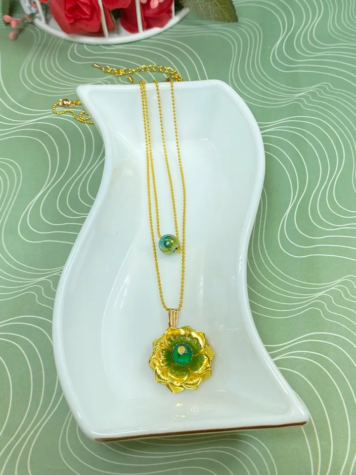 Pendant on a chain for the neck. Handmade jewelry.