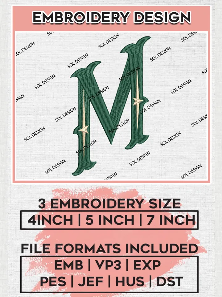 NHL Minnesota Wild Logo Embroidery Designs, NHL Minnesota Wild Team Logo Embroidery, Hockey Team Logo Emb Files, NHL Embroidery Designs, NHL Machine Embroidery Designs, Digital Download