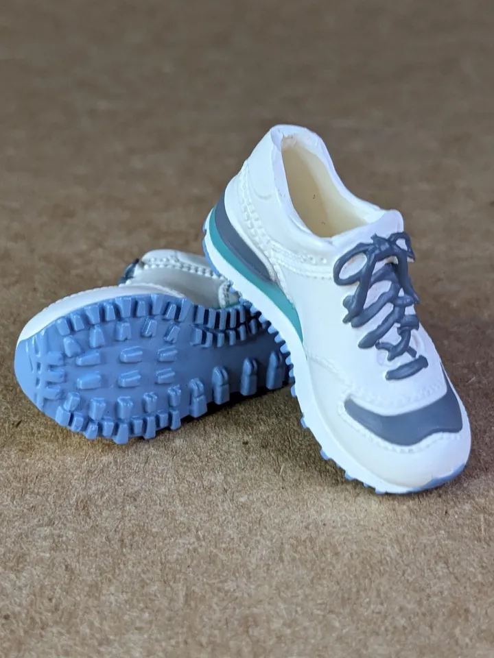 White & Green, Gray sneakers for 11 inch female dolls (MH g1, g2 or EAH)