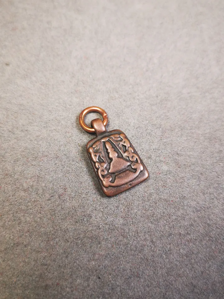Gandhanra Handmade  Mala Counter Pendant,Stupa, Pagoda, Prayer Beads Accessories,Made of Red Copper