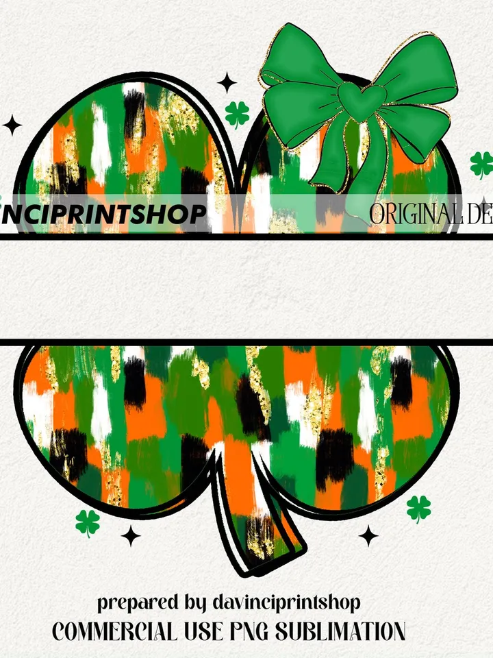 Personalized kid name St Patricks day png, Custom St patricks png, girls st patrick png, brushstroke shamrock png, St patricks png, Clover