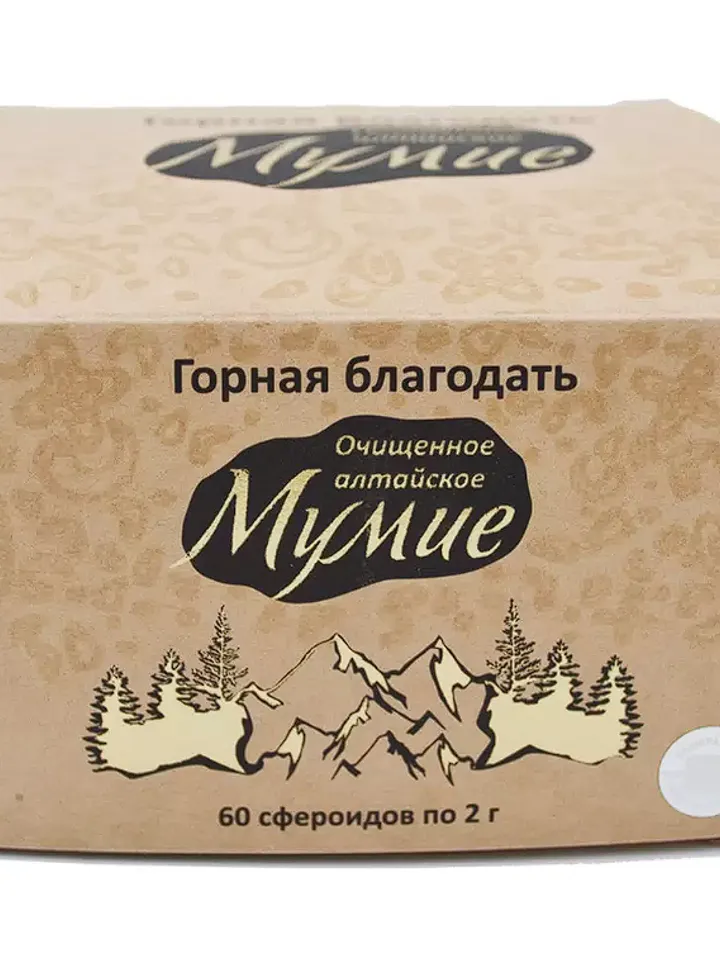 Altai mumiyo Sashera-Med Mountain Grace purified, spheroids, 60 pcs.