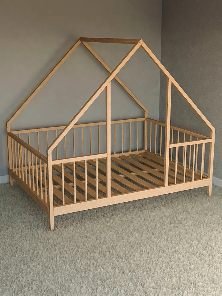 Montessori House Bed Plan, Full Size, PDF, DIY