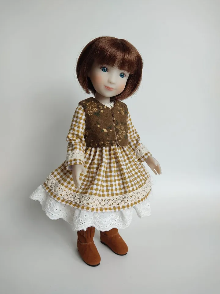 Dress and vest pattern for Siblies Ruby Red Fashion Friends