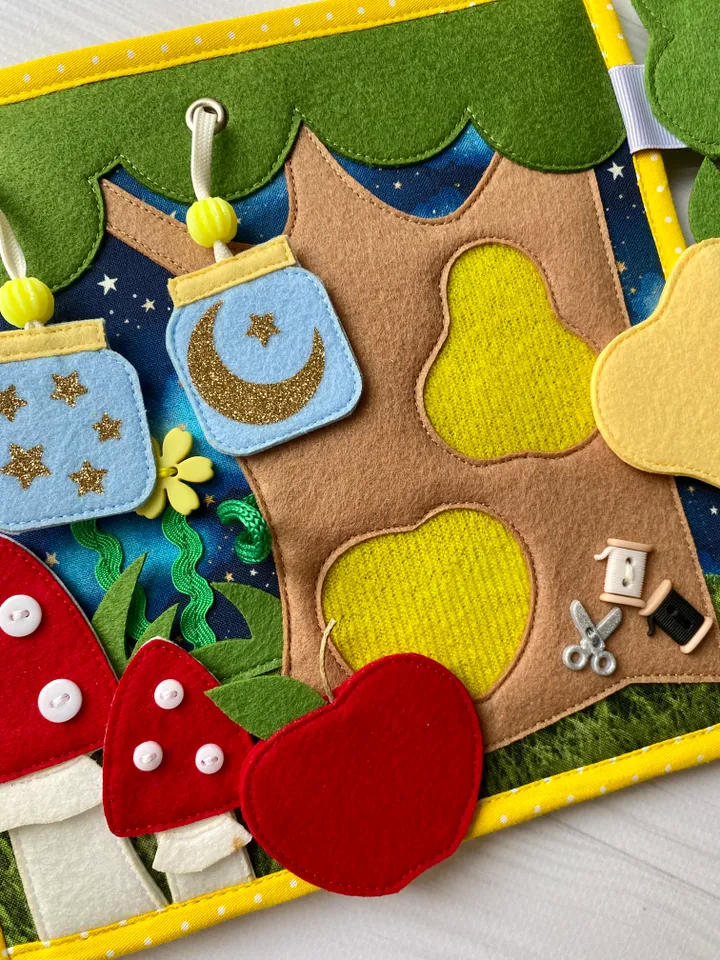 Quiet book forest animals