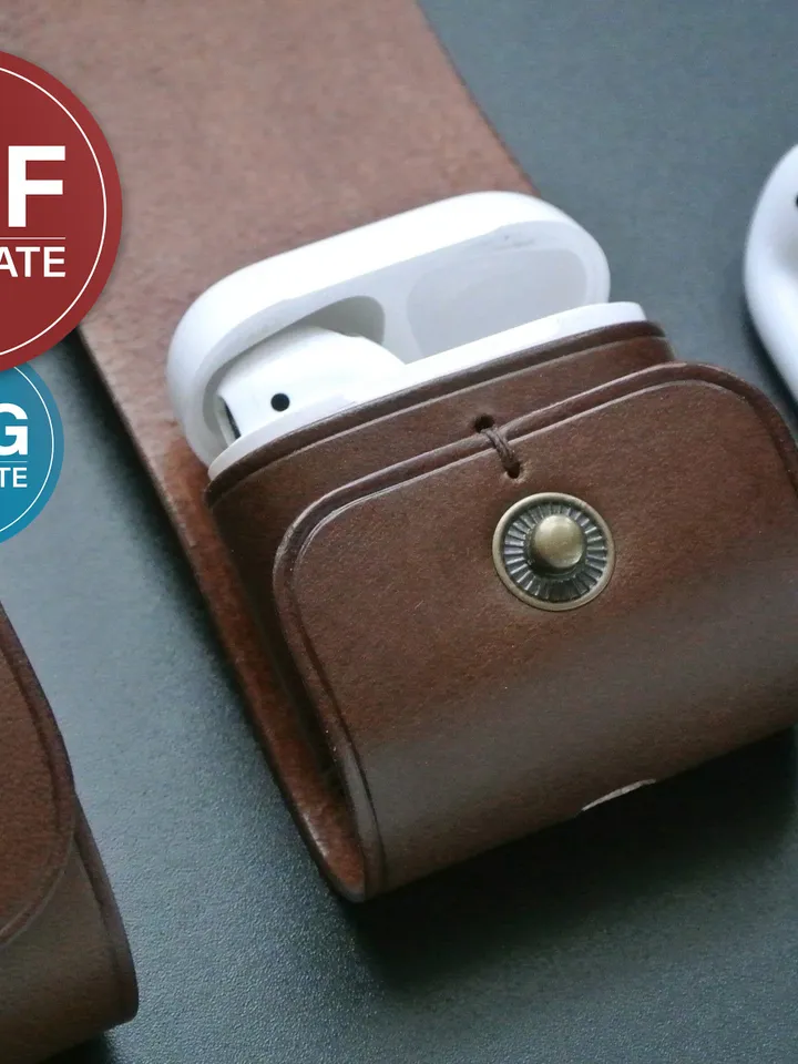 Leather Airpods Case Pattern: PDF and SVG Template + Video