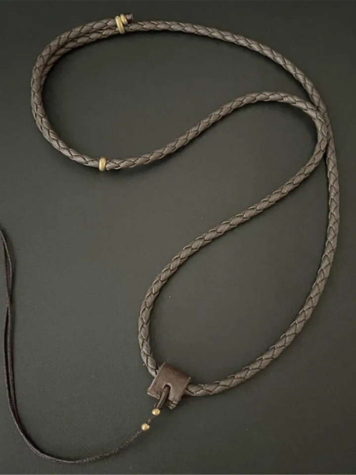 Gandhanra Handmade Leather Cord for Amulet Pendant,Necklace,can be adjustable