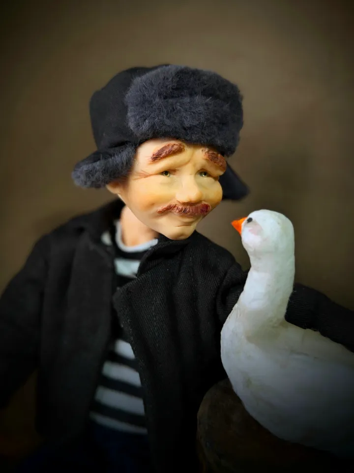 A handmade doll.