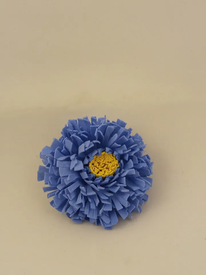 Handmade brooch on a pin blue aster/women's accessories/women's jewellery/gifts for her/mother Day gift/grandma gifts