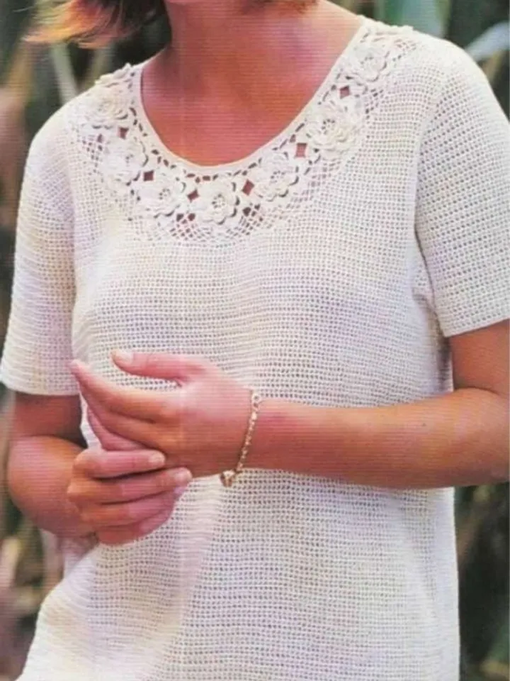 Sweater crochet pattern, crochet tunic pattern, women top crochet pattern pdf instant download