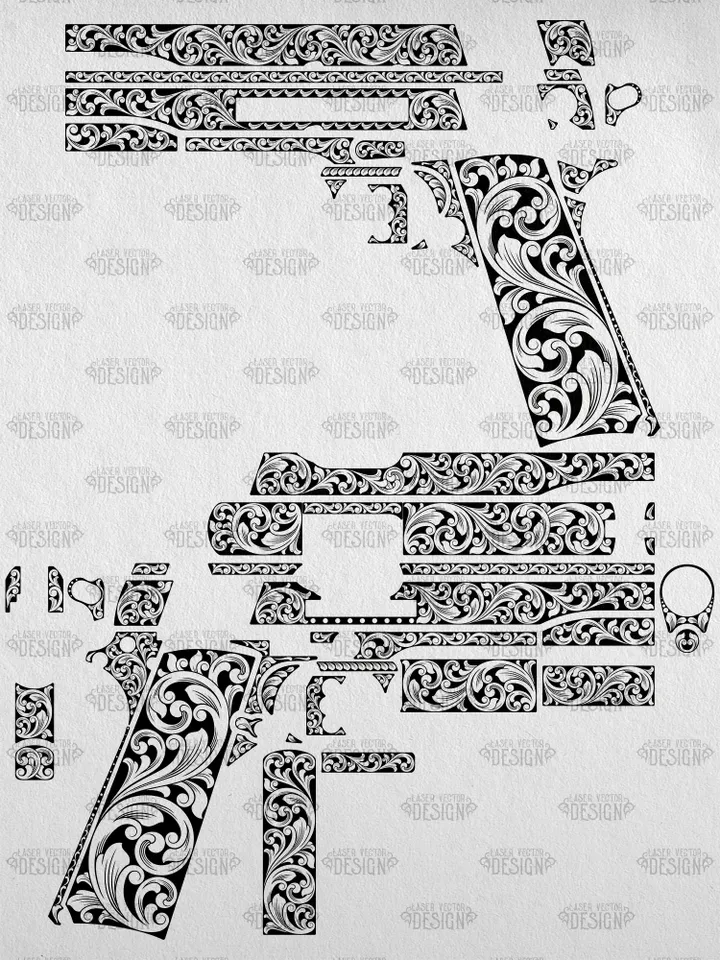 VECTOR DESIGN Colt Competition Series 70, 38 Super Scrollwork 1