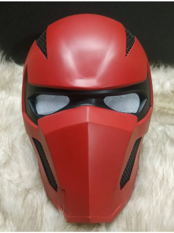 Red Hood helmet - Deadpool helmet - cosplay helmet - steel helmet - hand forged