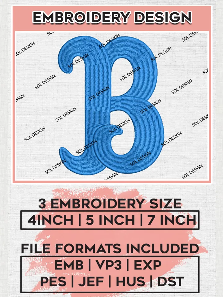 UCLA Bruins Team Letter Logo Embroidery Design Files, NCAA UCLA Bruins Machine Embroidery, NCAA Teams, 3 sizes, NCAA Machine embroidery designs, Digital Download