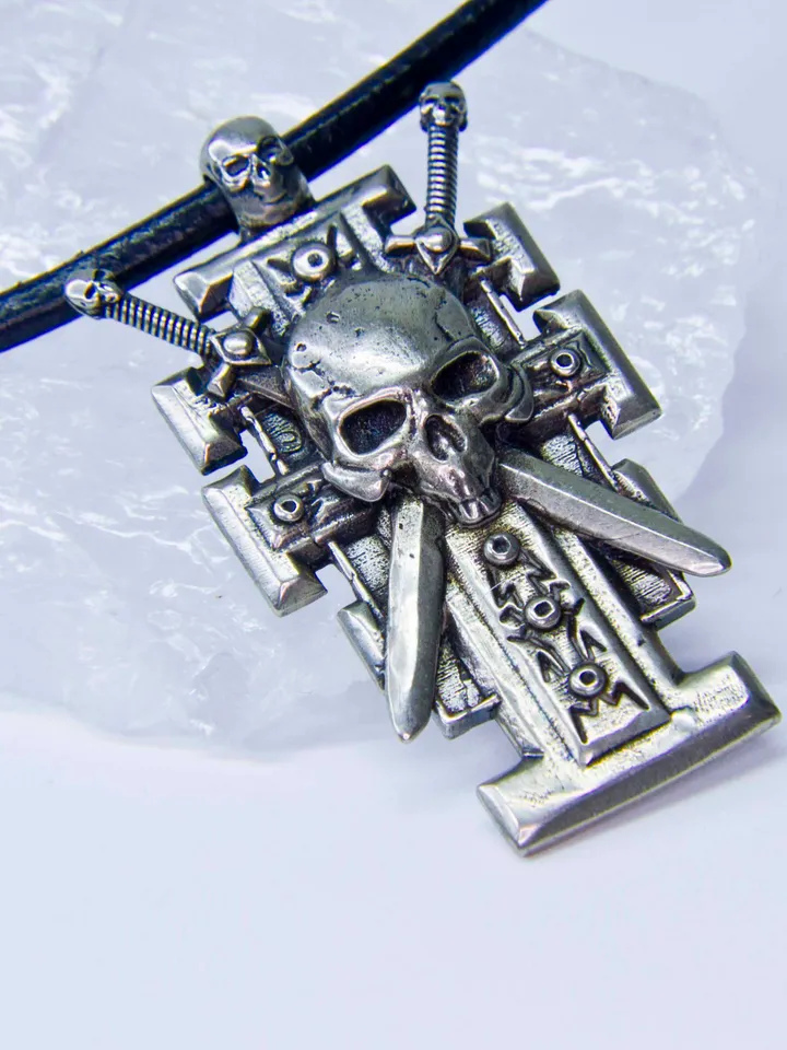 Ordo Xenos Insignia with Skull and Crossed Swords
