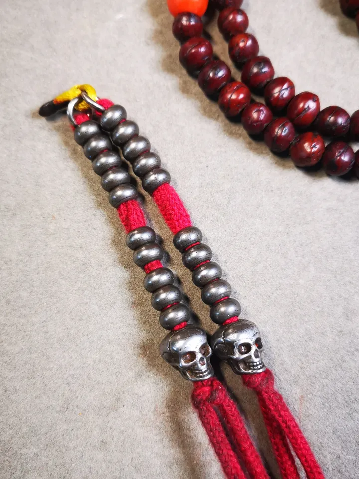 Gandhanra Handmade 7mm Cold Iron Tibetan Buddhist Prayer Bead Counters for 10-20mm Mala