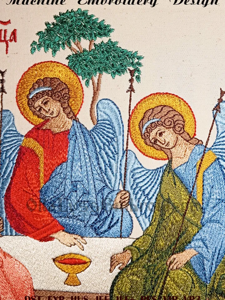 The Holy Trinity embroidery design